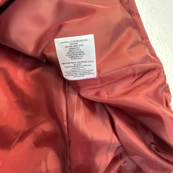 Lands' End Womens Quilted Vest XL Red Full-Zip Pockets Packable Outdoor NWOT - Picture 5 of 9